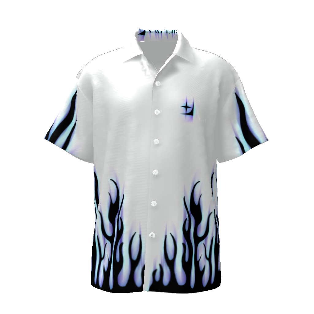 Black Amplify Fire Collar Shirt